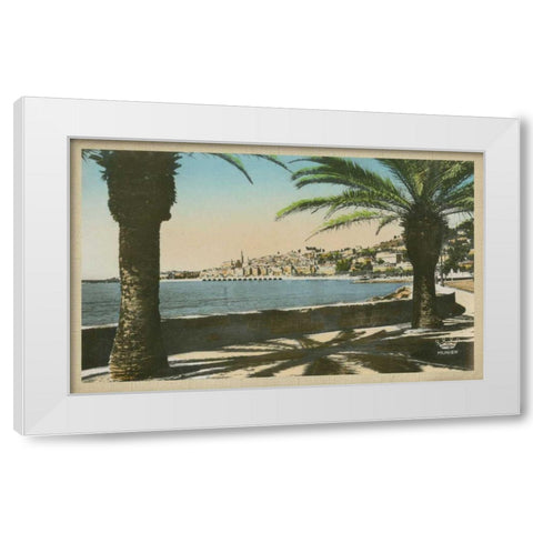 The Cote dAzur VI White Modern Wood Framed Art Print by Unknown