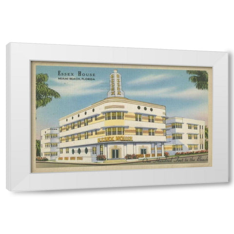 Miami Beach I White Modern Wood Framed Art Print by Unknown