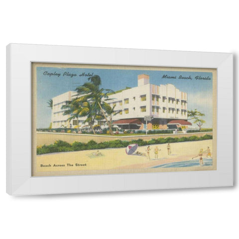 Miami Beach IV White Modern Wood Framed Art Print by Unknown