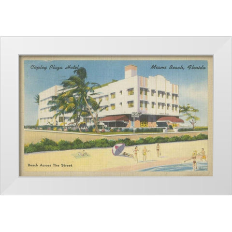 Miami Beach IV White Modern Wood Framed Art Print by Unknown