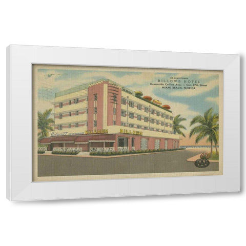 Miami Beach VI White Modern Wood Framed Art Print by Unknown