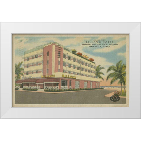 Miami Beach VI White Modern Wood Framed Art Print by Unknown