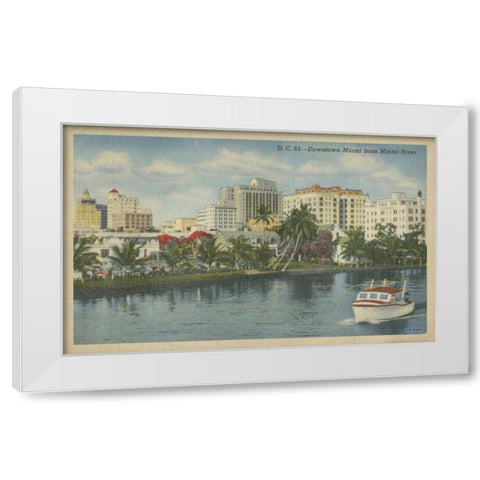Miami Beach VIII White Modern Wood Framed Art Print by Unknown