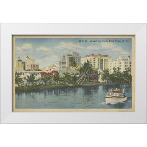 Miami Beach VIII White Modern Wood Framed Art Print by Unknown