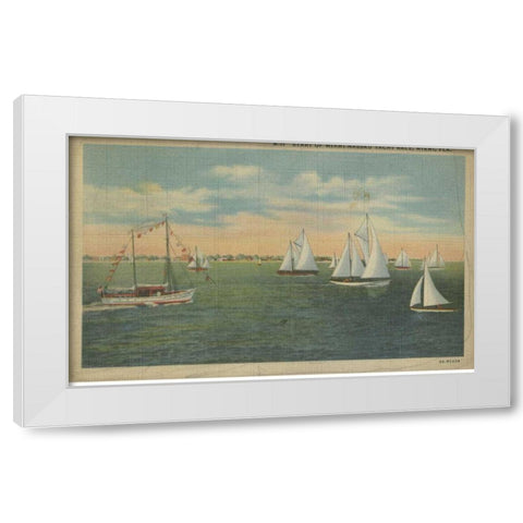 Miami Beach IX White Modern Wood Framed Art Print by Unknown