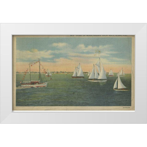 Miami Beach IX White Modern Wood Framed Art Print by Unknown