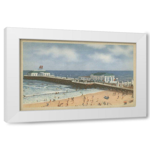 Atlantic City, NJ- I White Modern Wood Framed Art Print by Unknown