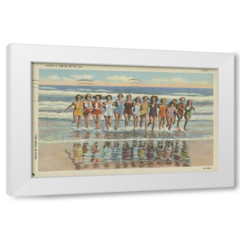 Atlantic City, NJ- II White Modern Wood Framed Art Print by Unknown