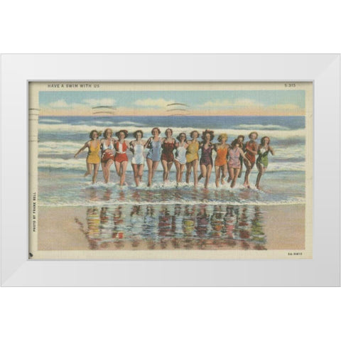 Atlantic City, NJ- II White Modern Wood Framed Art Print by Unknown