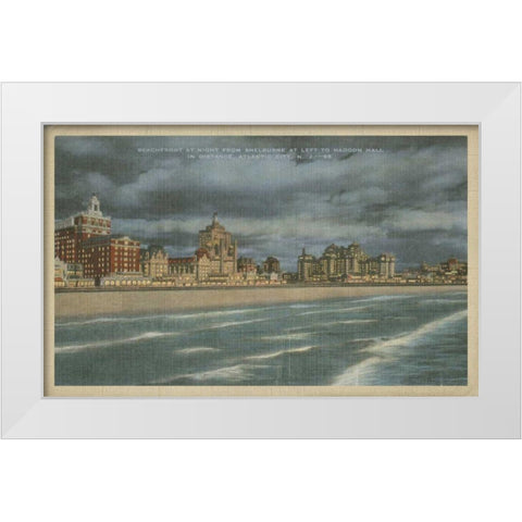 Atlantic City, NJ- VII White Modern Wood Framed Art Print by Unknown