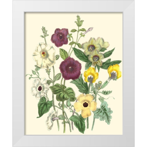 Summer Flowers IV White Modern Wood Framed Art Print by Unknown