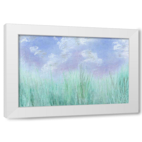 Aura II White Modern Wood Framed Art Print by Johnson, Jason