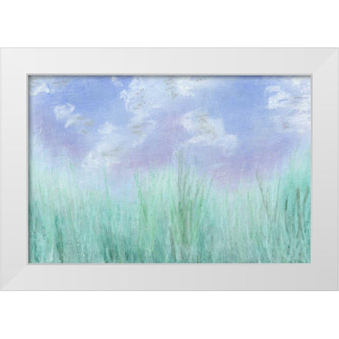 Aura II White Modern Wood Framed Art Print by Johnson, Jason