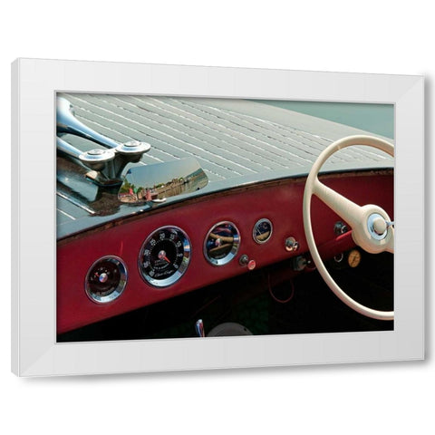 Antique Boating I White Modern Wood Framed Art Print by Head, Danny