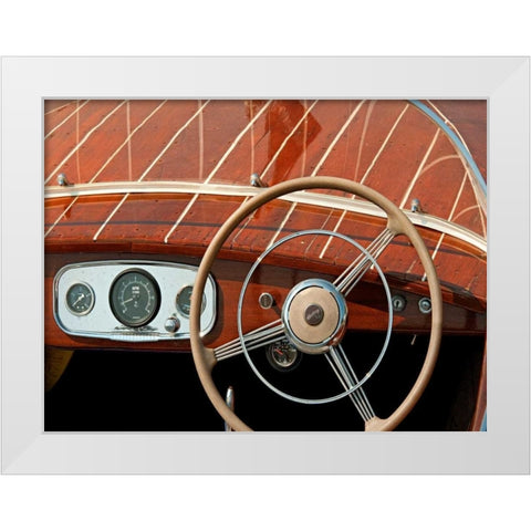 Antique Boating II White Modern Wood Framed Art Print by Head, Danny
