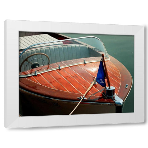 Antique Boating III White Modern Wood Framed Art Print by Head, Danny