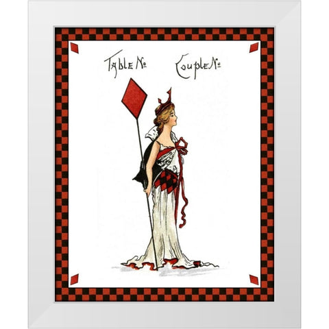 Bridge Party III White Modern Wood Framed Art Print by Vision Studio