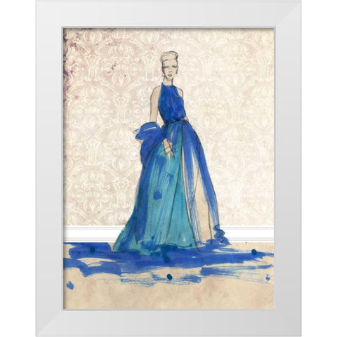 Blue Danube I White Modern Wood Framed Art Print by Ludwig, Alicia