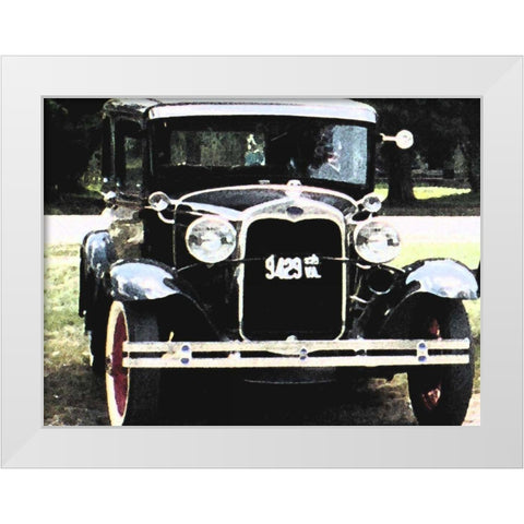 Joy Ride II White Modern Wood Framed Art Print by Ilosky, Pam