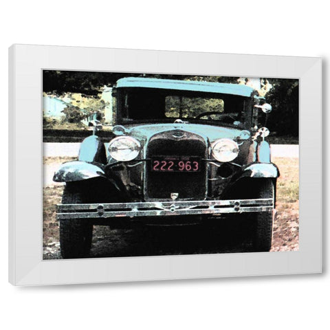 Joy Ride III White Modern Wood Framed Art Print by Ilosky, Pam