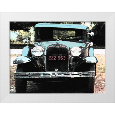Joy Ride III White Modern Wood Framed Art Print by Ilosky, Pam