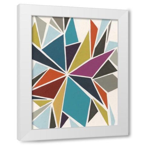 Pinwheel II White Modern Wood Framed Art Print by Vess, June Erica