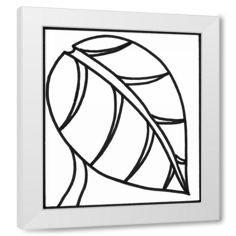 Sprout I White Modern Wood Framed Art Print by Stramel, Renee W.
