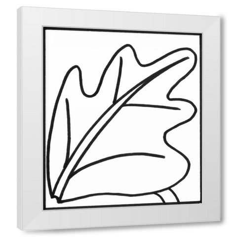 Sprout II White Modern Wood Framed Art Print by Stramel, Renee W.