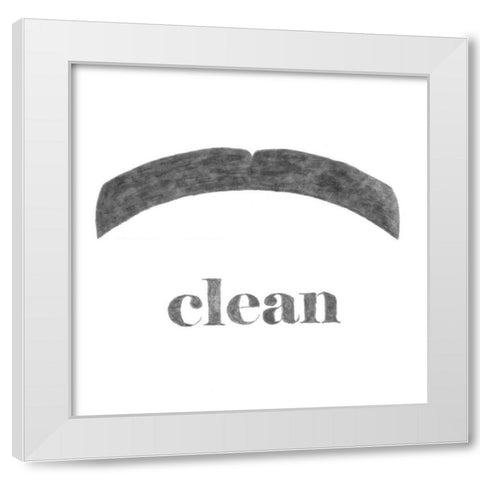 Clean White Modern Wood Framed Art Print by Johnson, Jason