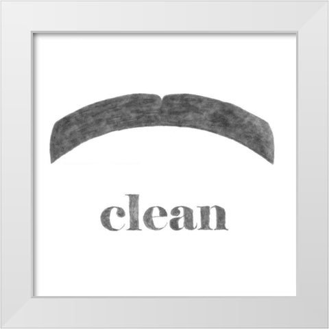 Clean White Modern Wood Framed Art Print by Johnson, Jason