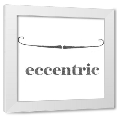Eccentric White Modern Wood Framed Art Print by Johnson, Jason