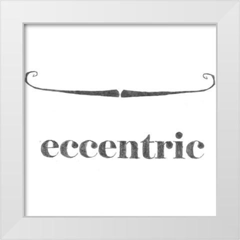 Eccentric White Modern Wood Framed Art Print by Johnson, Jason