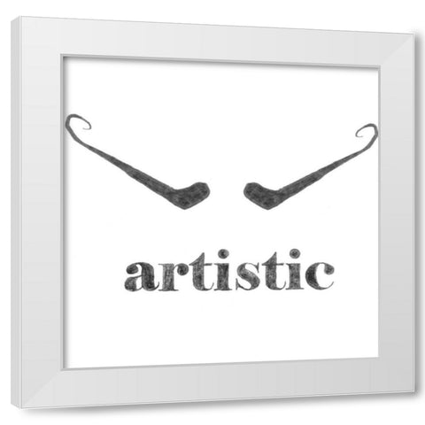 Artistic White Modern Wood Framed Art Print by Johnson, Jason