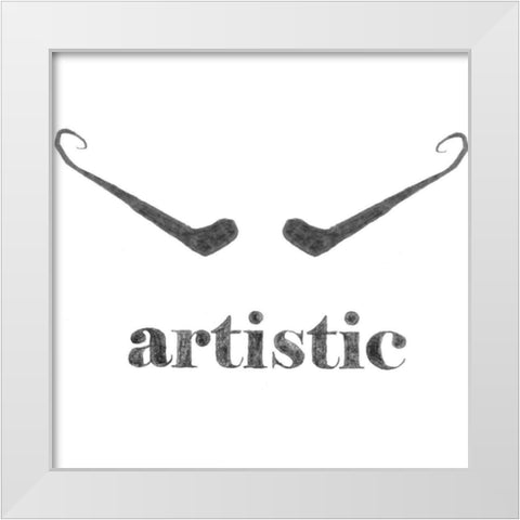 Artistic White Modern Wood Framed Art Print by Johnson, Jason