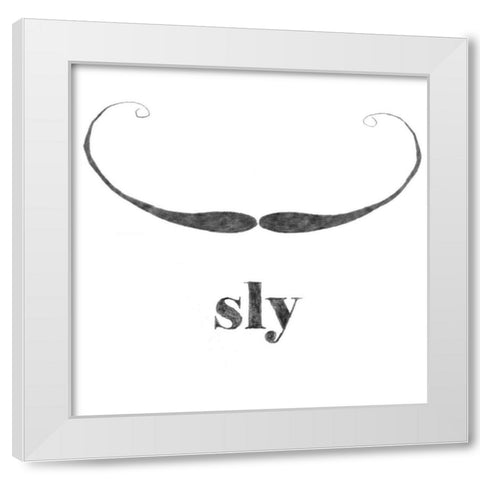 Sly White Modern Wood Framed Art Print by Johnson, Jason