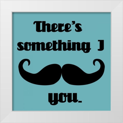 Theres Something I Must Ask White Modern Wood Framed Art Print by Vision Studio