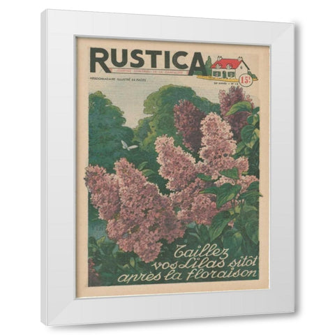 Plantez Des Lilacs White Modern Wood Framed Art Print by Unknown