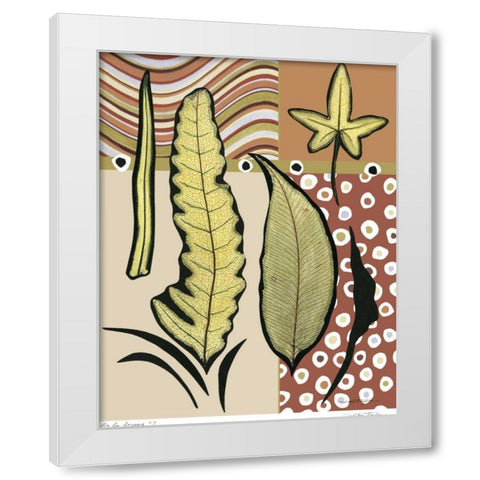 Go Go Leaves I White Modern Wood Framed Art Print by Taylor, Kris