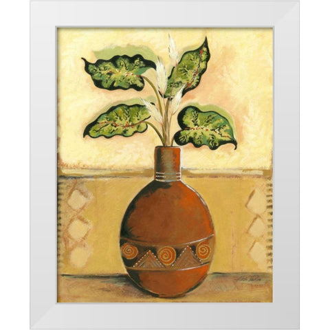 Southwest Terra Cotta I White Modern Wood Framed Art Print by Taylor, Kris