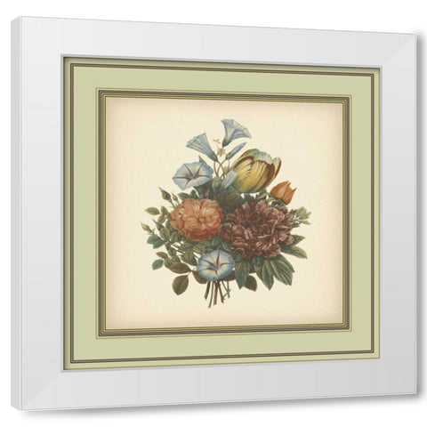 Tuscany Bouquet VI White Modern Wood Framed Art Print by Unknown