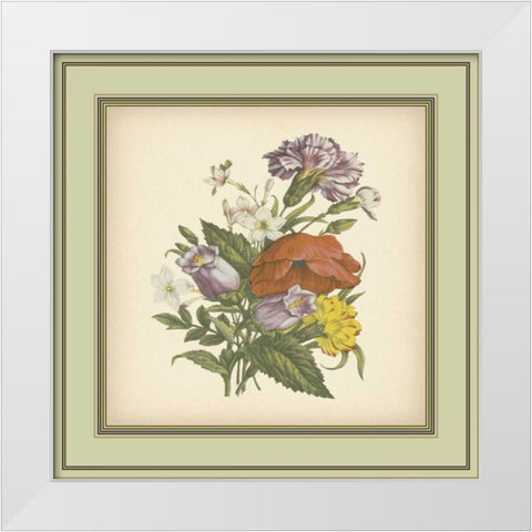 Tuscany Bouquet XI White Modern Wood Framed Art Print by Unknown