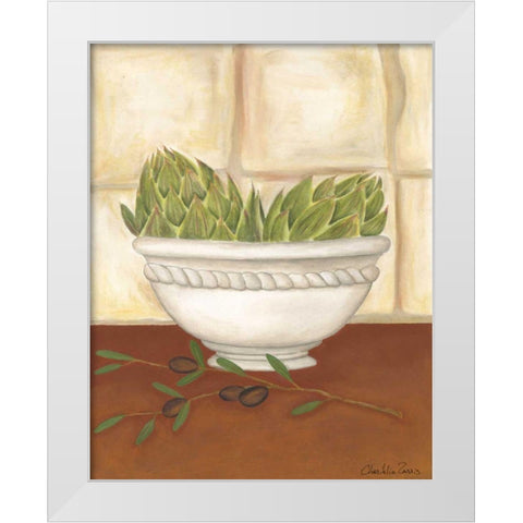 Tuscan Harvest I White Modern Wood Framed Art Print by Zarris, Chariklia