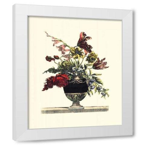 Flowers for June I White Modern Wood Framed Art Print by Baptiste, Giovanni