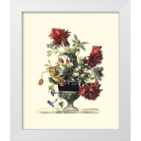 Flowers for June II White Modern Wood Framed Art Print by Baptiste, Giovanni