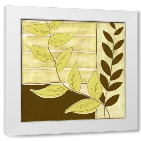 Patchwork Garden II White Modern Wood Framed Art Print by Goldberger, Jennifer