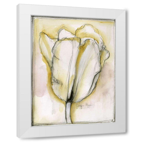 Fluid Beauty I White Modern Wood Framed Art Print by Goldberger, Jennifer