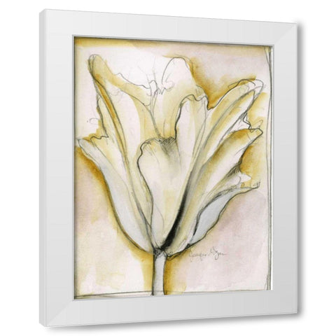 Fluid Beauty II White Modern Wood Framed Art Print by Goldberger, Jennifer