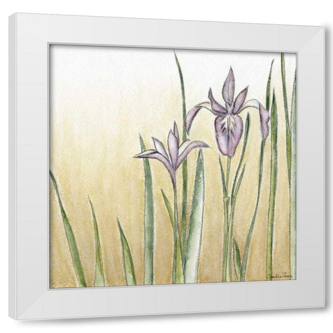 Sunset Garden I White Modern Wood Framed Art Print by Zarris, Chariklia