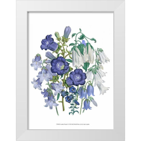 Loudon Florals I White Modern Wood Framed Art Print by Loudon, Jane