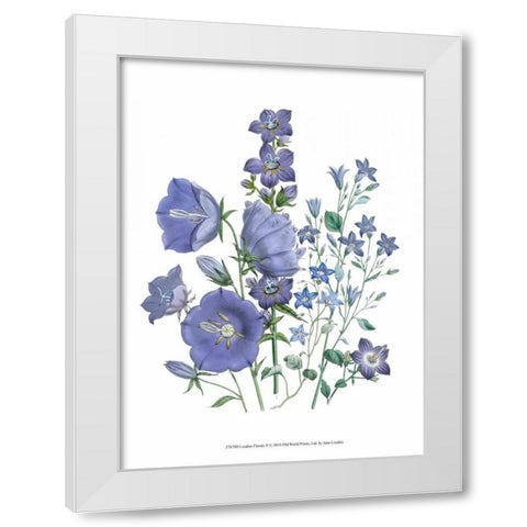 Loudon Florals II White Modern Wood Framed Art Print by Loudon, Jane